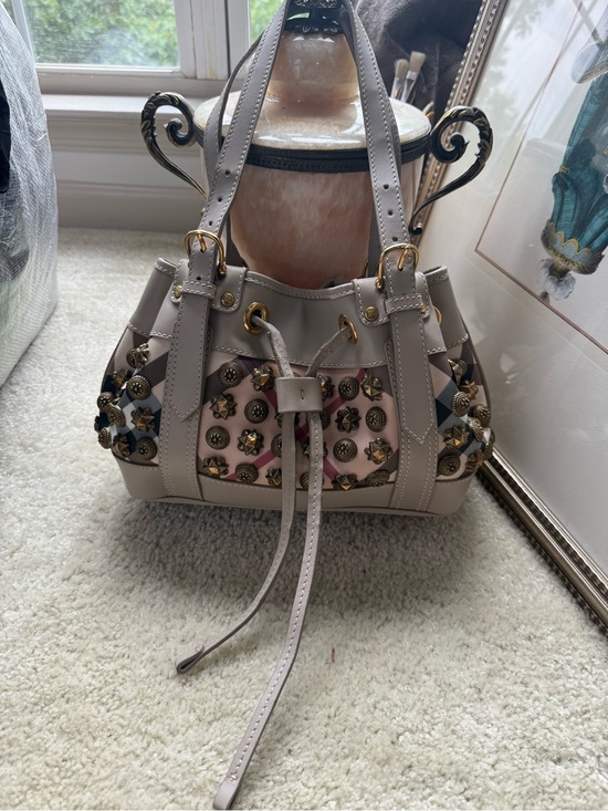 Burberry Handbags - Burberry Nova Check‎ Warrior Style Studded Bag